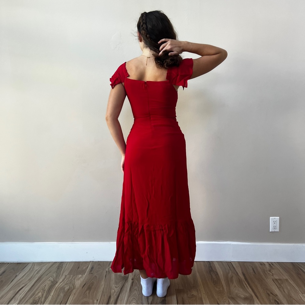 Reformation Butterfly Dress | Red 🔥 Special Sale 🔥 - Picture 5 of 15